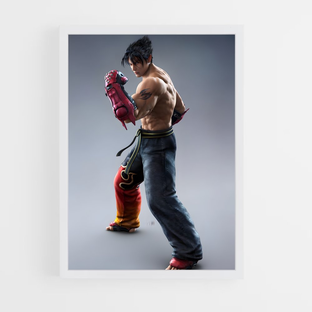 Poster Jin en Lutte – affiche Tekken (vue 3)